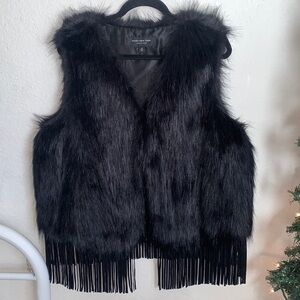 MARC NEW YORK FAUX FUR Vest W/Pockets